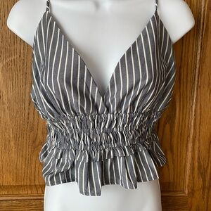 NWT Sim & Sam Shoulder Tie Tank Top